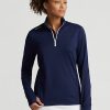 Lacivert Kadın Ralph Lauren Streç Jersey Çeyrek Fermuarlı Sweatshirt Lacivert Kadın Ralph Lauren Streç Jersey Çeyrek Fermuarlı Sweatshirt