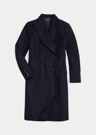 Lacivert Kadın Ralph Lauren Yün Serge Ceketler
