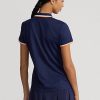 Lacivert Kadın Ralph Lauren Özel Kesim Jersey Polo Tişörtleri Lacivert Kadın Ralph Lauren Özel Kesim Jersey Polo Tişörtleri