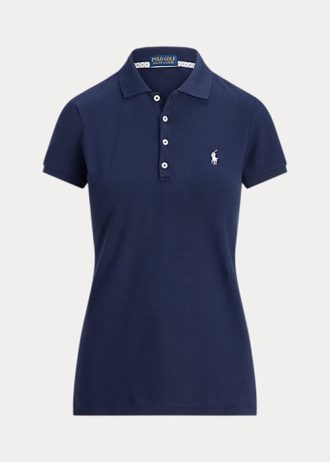 Lacivert Kadın Ralph Lauren Özel Kesim Performans Polo Tişörtleri