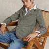 Lacivert / Krem Kadın Ralph Lauren Keten Karışımlı Balıksırtı Desenli Blazer Ceket Lacivert / Krem Kadın Ralph Lauren Keten Karışımlı Balıksırtı Desenli Blazer Ceket