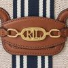 Lauren Tan/Navy Kadın Ralph Lauren Canvas Büyük Symone Tote Çantalar Lauren Tan/Navy Kadın Ralph Lauren Canvas Büyük Symone Tote Çantalar