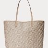 Light Camel Kadın Ralph Lauren Kaplamalı Kanvas Orta Boy Collins Tote Çantalar Light Camel Kadın Ralph Lauren Kaplamalı Kanvas Orta Boy Collins Tote Çantalar