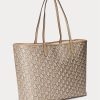 Light Camel Kadın Ralph Lauren Kaplamalı Kanvas Orta Boy Collins Tote Çantalar Light Camel Kadın Ralph Lauren Kaplamalı Kanvas Orta Boy Collins Tote Çantalar