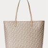Light Camel Kadın Ralph Lauren Kaplamalı Kanvas Orta Boy Collins Tote Çantalar Light Camel Kadın Ralph Lauren Kaplamalı Kanvas Orta Boy Collins Tote Çantalar