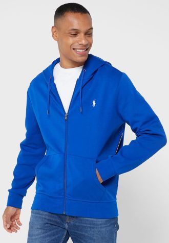 Mavi Erkek Ralph Lauren Essential Kapüşonlu Üst