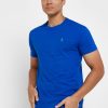 Mavi Erkek Ralph Lauren Essential Yuvarlak Yaka Tişörtler