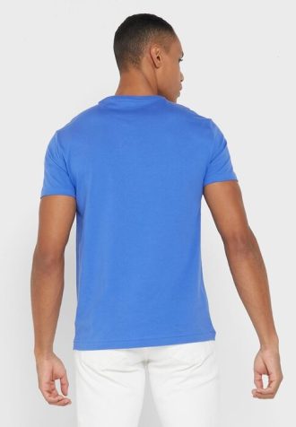 Mavi Erkek Ralph Lauren Essential Yuvarlak Yaka Tişörtler