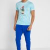 Mavi Erkek Ralph Lauren Grafik Yuvarlak Yaka Tişörtler