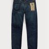 Mavi Erkek Ralph Lauren High Slim Bayview Selvedge Kot Pantolon Mavi Erkek Ralph Lauren High Slim Bayview Selvedge Kot Pantolon