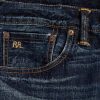 Mavi Erkek Ralph Lauren High Slim Bayview Selvedge Kot Pantolon Mavi Erkek Ralph Lauren High Slim Bayview Selvedge Kot Pantolon