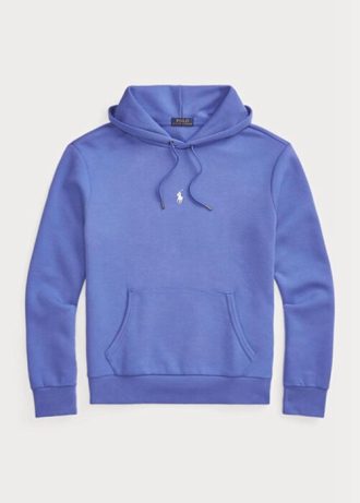 Mavi Erkek Ralph Lauren Çift Örgü Kapüşonlu Üst