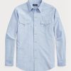 Mavi Erkek Ralph Lauren Klasik Kesim Oxford Western Gömlekler Mavi Erkek Ralph Lauren Klasik Kesim Oxford Western Gömlekler