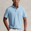 Mavi Erkek Ralph Lauren Klasik Kesim Pamuklu-Keten Polo Tişörtler Mavi Erkek Ralph Lauren Klasik Kesim Pamuklu-Keten Polo Tişörtler