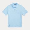 Mavi Erkek Ralph Lauren Klasik Kesim Pamuklu-Keten Polo Tişörtler Mavi Erkek Ralph Lauren Klasik Kesim Pamuklu-Keten Polo Tişörtler