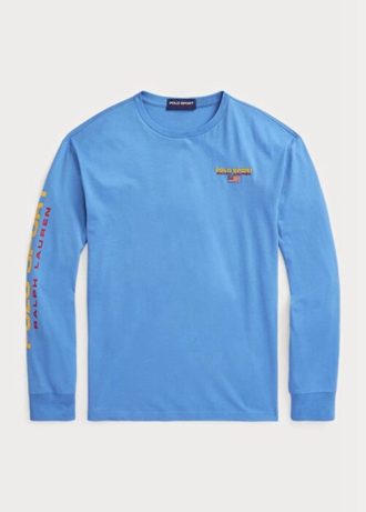 Mavi Erkek Ralph Lauren Klasik Kesim Polo Spor Forma Tişörtleri