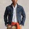 Mavi Erkek Ralph Lauren Kot Kamyoncu Ceketleri Mavi Erkek Ralph Lauren Kot Kamyoncu Ceketleri