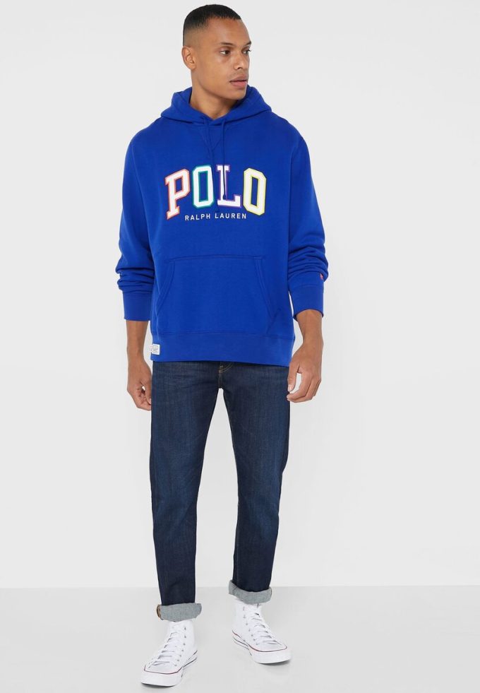 Mavi Erkek Ralph Lauren Logolu Kapüşonlu Üst Mavi Erkek Ralph Lauren Logolu Kapüşonlu Üst