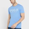 Mavi Erkek Ralph Lauren Logolu Yuvarlak Yaka Tişörtler Mavi Erkek Ralph Lauren Logolu Yuvarlak Yaka Tişörtler
