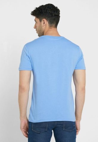 Mavi Erkek Ralph Lauren Logolu Yuvarlak Yaka Tişörtler