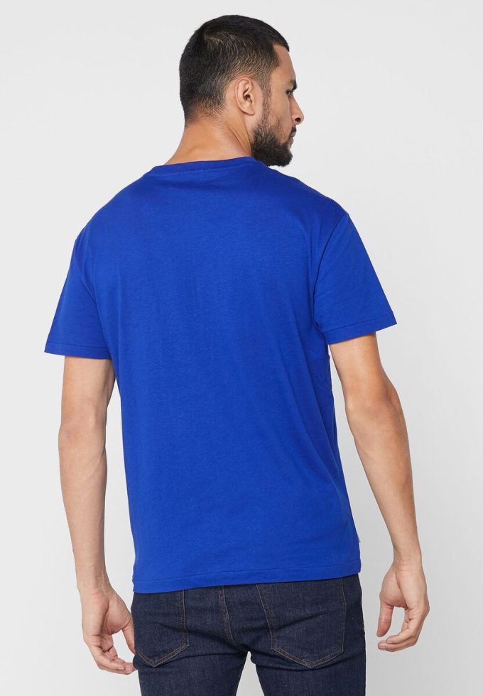 Mavi Erkek Ralph Lauren Logolu Yuvarlak Yaka Tişörtler