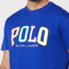Mavi Erkek Ralph Lauren Logolu Yuvarlak Yaka Tişörtler