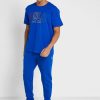 Mavi Erkek Ralph Lauren Logolu Yuvarlak Yaka Tişörtler