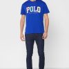 Mavi Erkek Ralph Lauren Logolu Yuvarlak Yaka Tişörtler