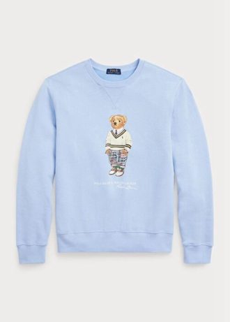 Mavi Erkek Ralph Lauren Polo Ayı Polar Sweatshirt