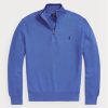 Mavi Erkek Ralph Lauren Örgülü Pamuklu Çeyrek Fermuarlı Kazak Mavi Erkek Ralph Lauren Örgülü Pamuklu Çeyrek Fermuarlı Kazak