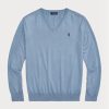 Mavi Erkek Ralph Lauren Slim Fit Dokulu Pamuklu Kazak Mavi Erkek Ralph Lauren Slim Fit Dokulu Pamuklu Kazak