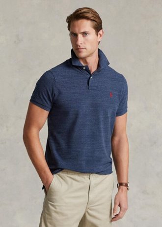 Mavi Erkek Ralph Lauren Slim Fit File Polo Tişörtler