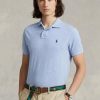 Mavi Erkek Ralph Lauren Slim Fit File Polo Tişörtler Mavi Erkek Ralph Lauren Slim Fit File Polo Tişörtler
