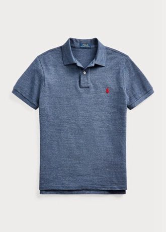 Mavi Erkek Ralph Lauren Slim Fit File Polo Tişörtler