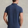 Mavi Erkek Ralph Lauren Slim Fit File Polo Tişörtler Mavi Erkek Ralph Lauren Slim Fit File Polo Tişörtler