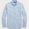 Mavi Erkek Ralph Lauren Slim Fit Oxford Gömlekler Mavi Erkek Ralph Lauren Slim Fit Oxford Gömlekler