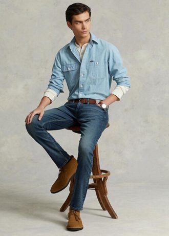 Mavi Erkek Ralph Lauren Sullivan Slim Performans Esnek Kot Pantolon