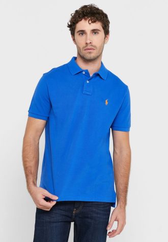 Mavi Erkek Ralph Lauren Temel Polo Tişörtleri