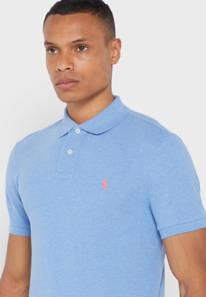 Mavi Erkek Ralph Lauren Temel Polo Tişörtleri Mavi Erkek Ralph Lauren Temel Polo Tişörtleri