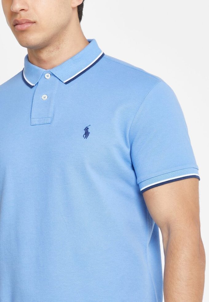 Mavi Erkek Ralph Lauren Temel Polo Tişörtleri Mavi Erkek Ralph Lauren Temel Polo Tişörtleri