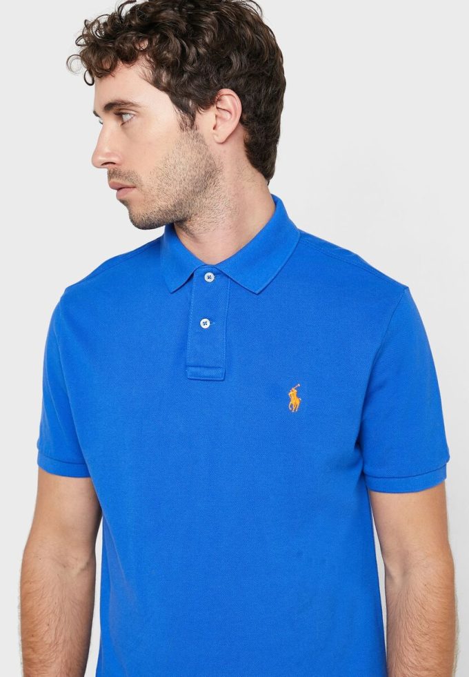 Mavi Erkek Ralph Lauren Temel Polo Tişörtleri Mavi Erkek Ralph Lauren Temel Polo Tişörtleri