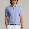 Mavi Erkek Ralph Lauren Özel Slim Fit Birdseye Polo Tişörtleri Mavi Erkek Ralph Lauren Özel Slim Fit Birdseye Polo Tişörtleri