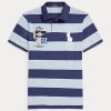 Mavi Erkek Ralph Lauren Özel Slim Fit Büyük Pony File Polo Tişörtleri Mavi Erkek Ralph Lauren Özel Slim Fit Büyük Pony File Polo Tişörtleri