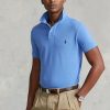 Mavi Erkek Ralph Lauren Özel Slim Fit File Polo Tişörtler Mavi Erkek Ralph Lauren Özel Slim Fit File Polo Tişörtler