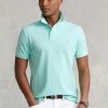 Mavi Erkek Ralph Lauren Özel Slim Fit File Polo Tişörtler Mavi Erkek Ralph Lauren Özel Slim Fit File Polo Tişörtler