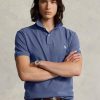 Mavi Erkek Ralph Lauren Özel Slim Fit File Polo Tişörtler Mavi Erkek Ralph Lauren Özel Slim Fit File Polo Tişörtler