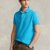 Mavi Erkek Ralph Lauren Özel Slim Fit File Polo Tişörtler Mavi Erkek Ralph Lauren Özel Slim Fit File Polo Tişörtler