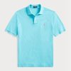 Mavi Erkek Ralph Lauren Özel Slim Fit File Polo Tişörtler Mavi Erkek Ralph Lauren Özel Slim Fit File Polo Tişörtler