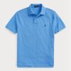 Mavi Erkek Ralph Lauren Özel Slim Fit File Polo Tişörtler Mavi Erkek Ralph Lauren Özel Slim Fit File Polo Tişörtler