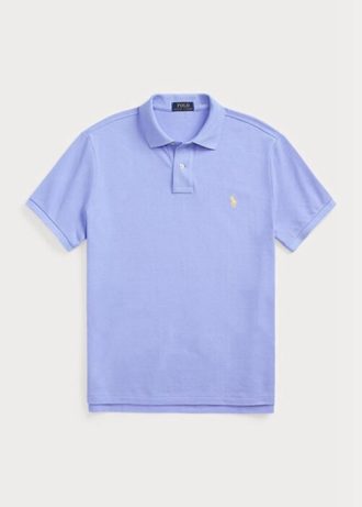 Mavi Erkek Ralph Lauren Özel Slim Fit File Polo Tişörtler